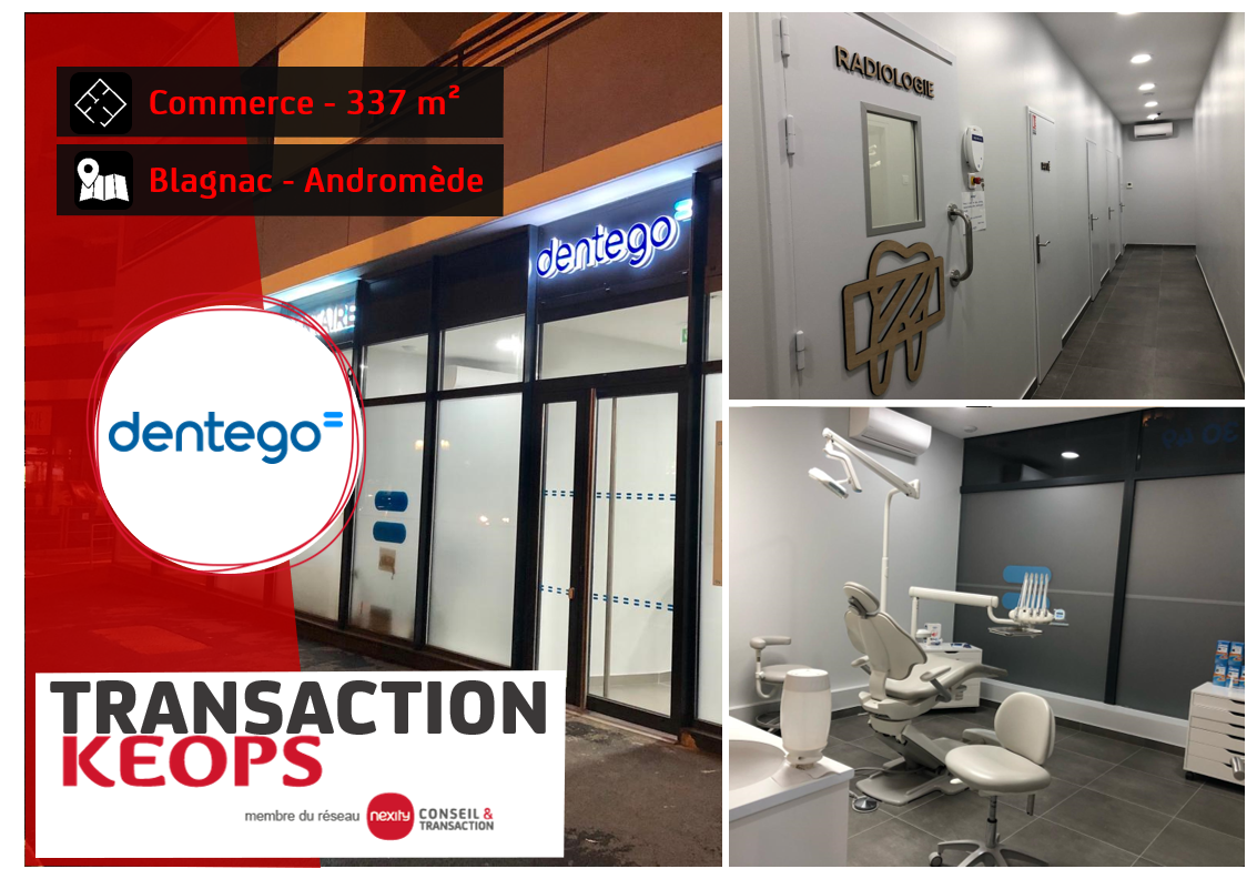 DENTEGO PREND A BAIL 337 M² SUR BLAGNAC ANDROMEDE