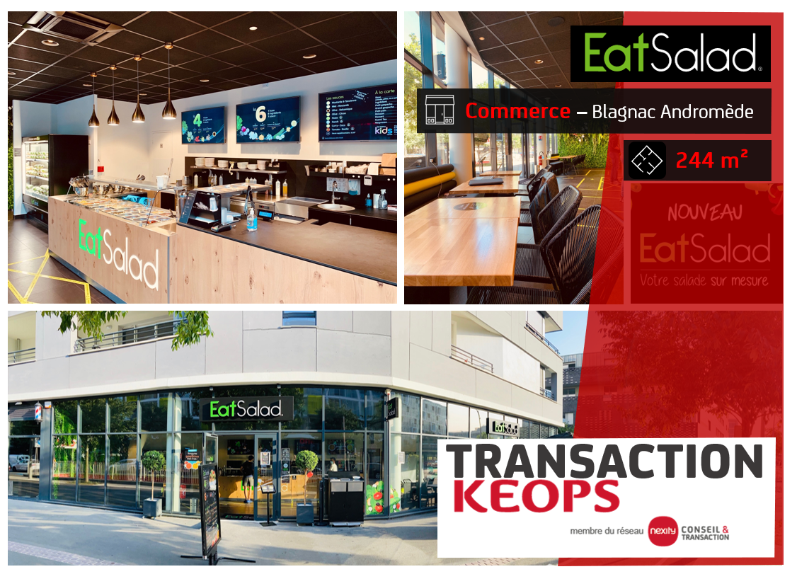 UN NOUVEAU RESTAURANT EAT SALAD SUR BLAGNAC ANDROMEDE