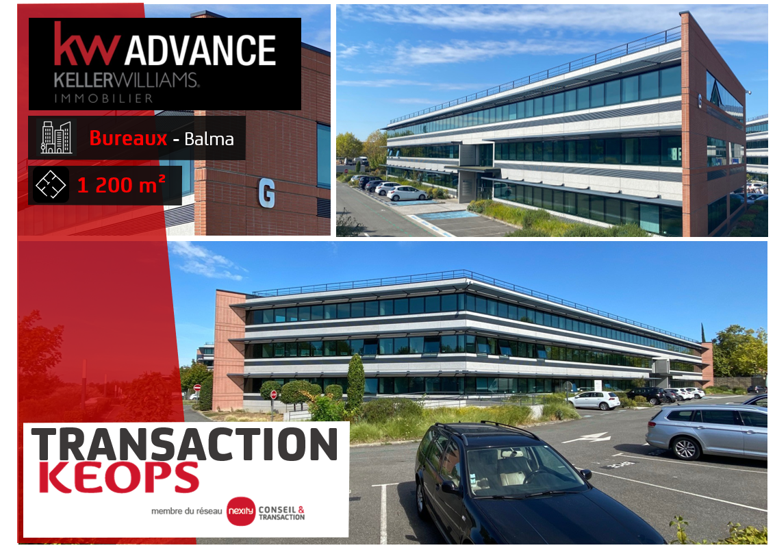 KELLER WILLIAMS ADVANCE S'INSTALLE SUR 1200M² DE BUREAUX A BALMA