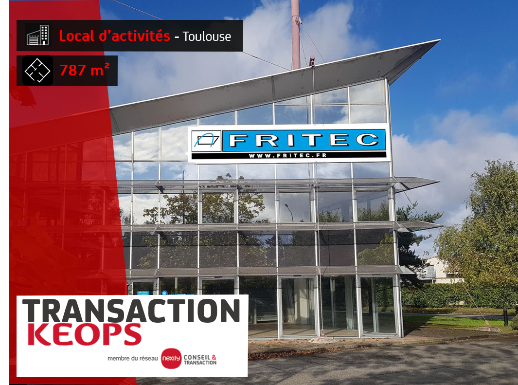 LA SOCIETE FRITEC PREND A BAIL DES LOCAUX AU NORD DE TOULOUSE AVEC KEOPS