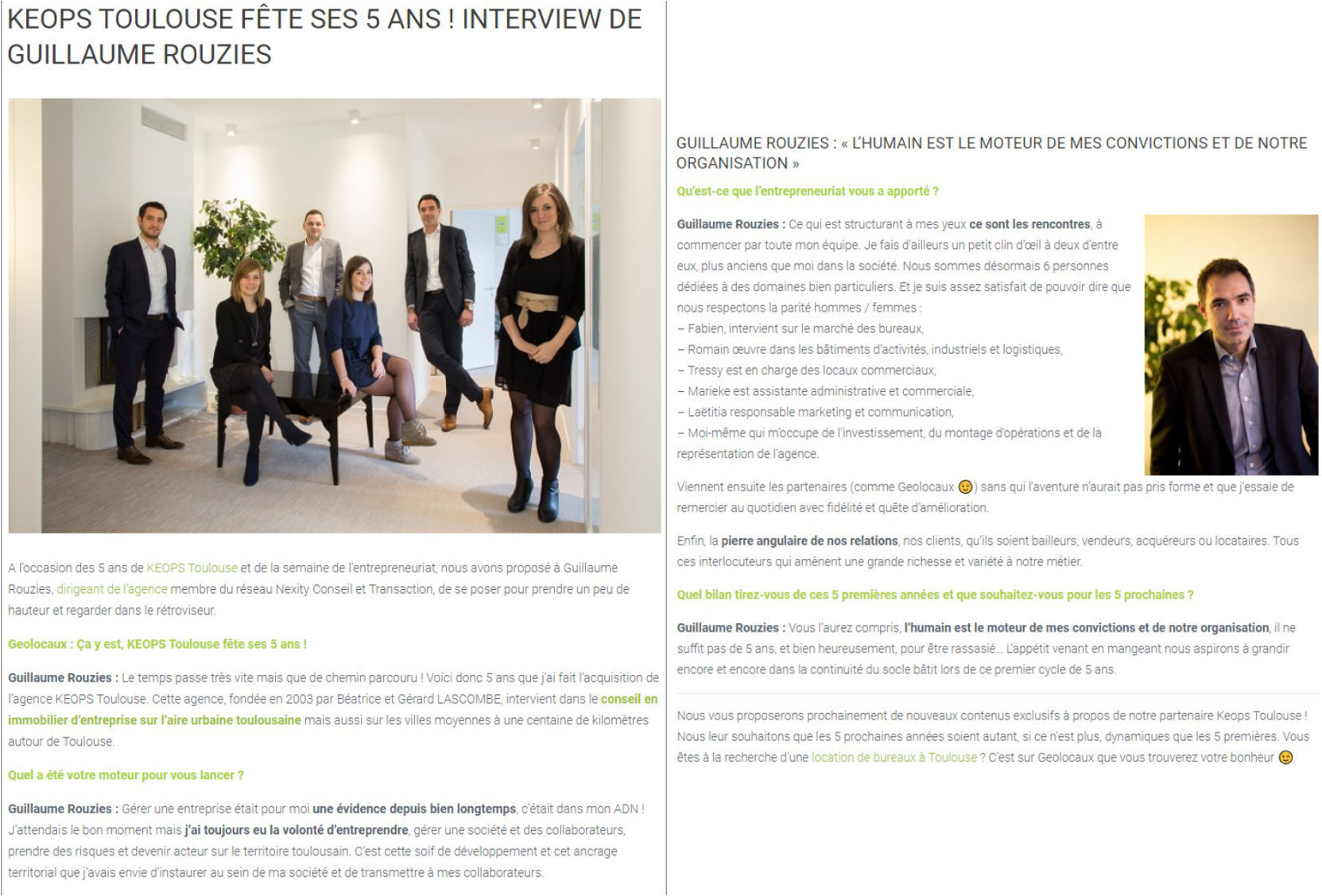 EXTRAIT GEOLOCAUX.COM LE BLOG I EDITION DU 21 NOVEMBRE 2019